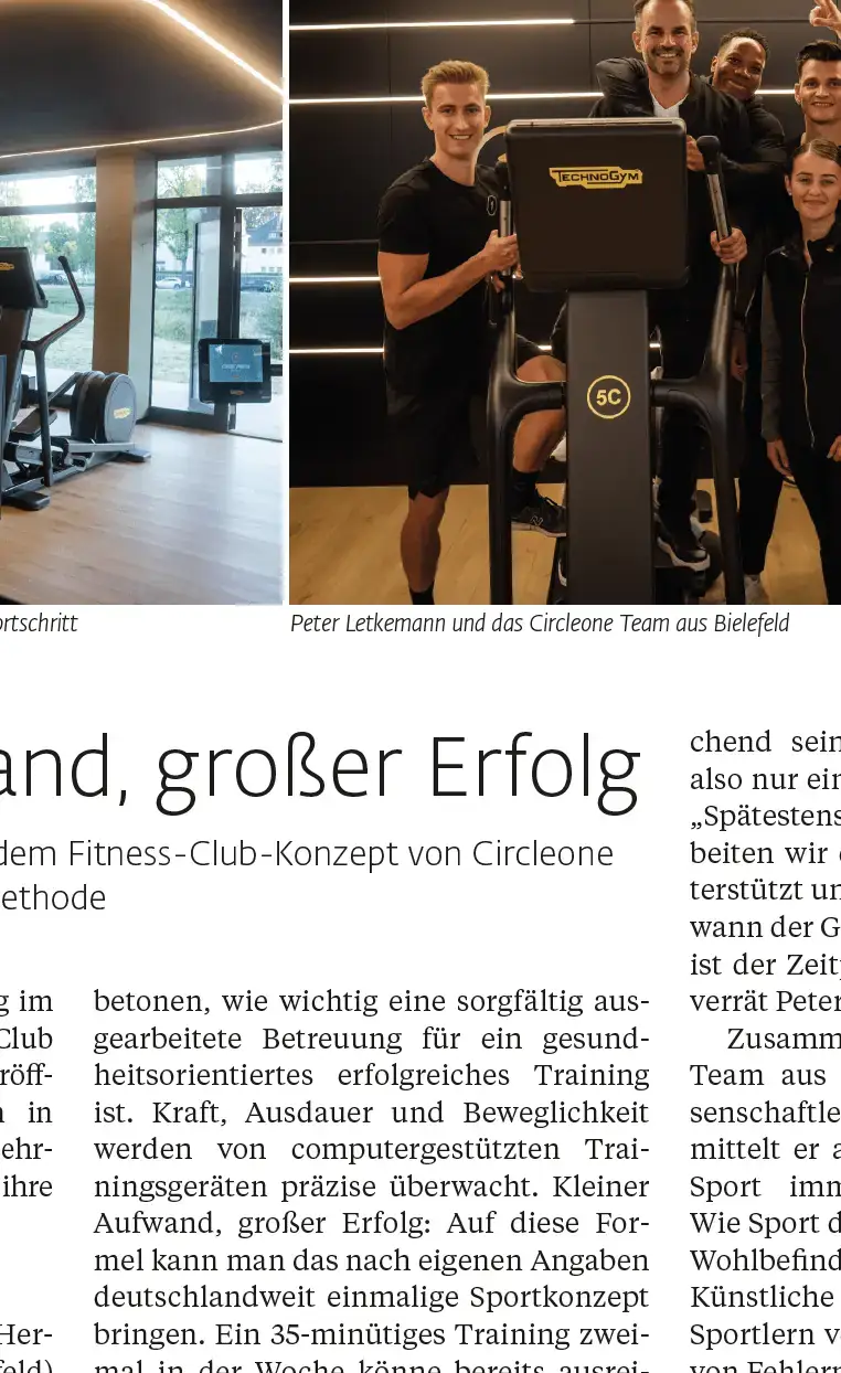 Zeitungsartikel: Kleiner Aufwand, großer Erfolg (TOP MAGAZIN)